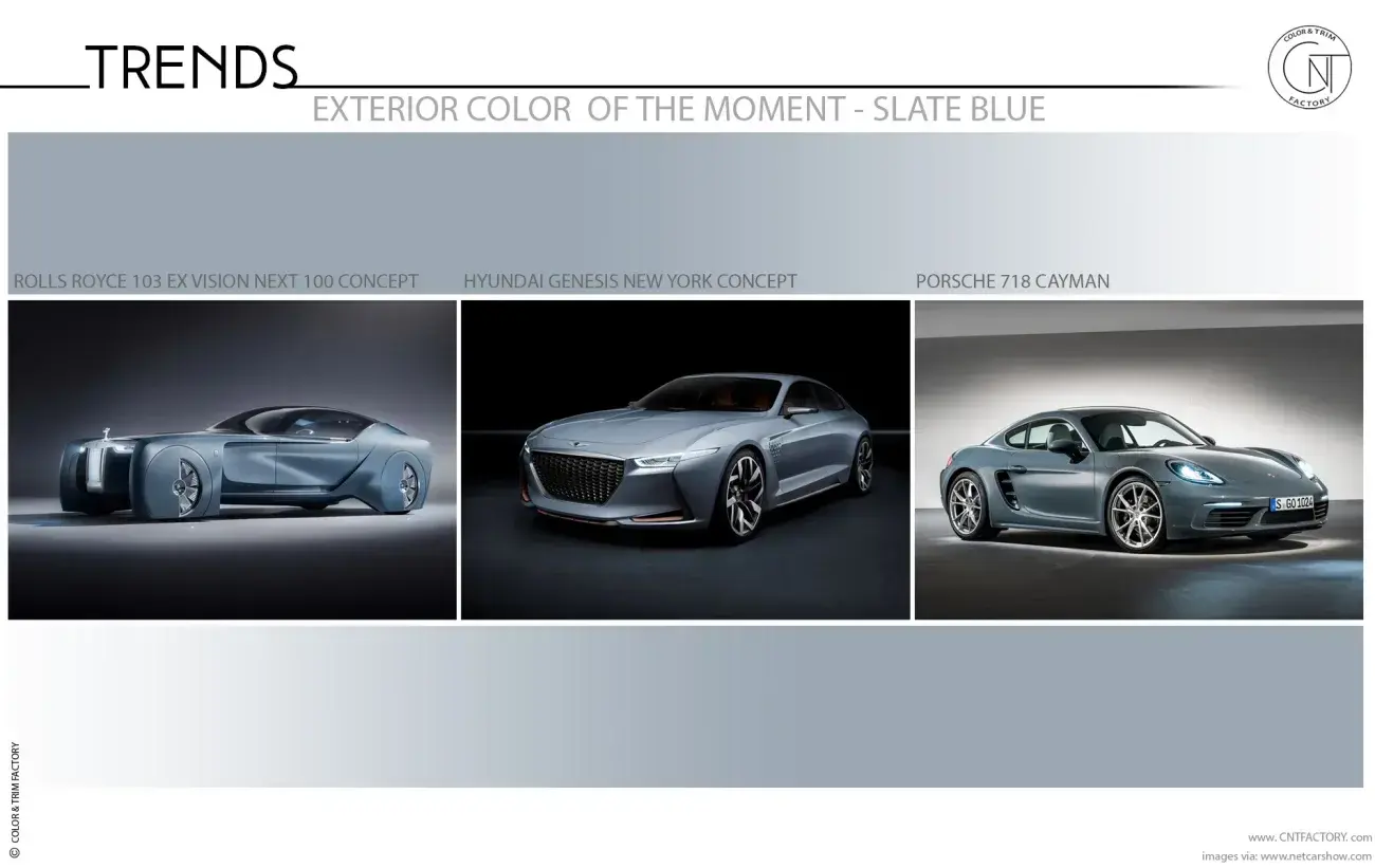 Automotive Exterior Color Trend Moment - Slate Blue