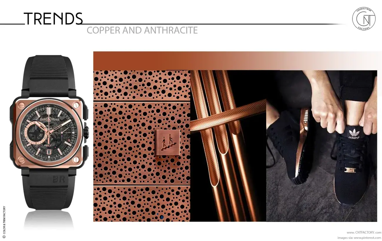 Copper and Anthracite Automotive Color and Trim Trends