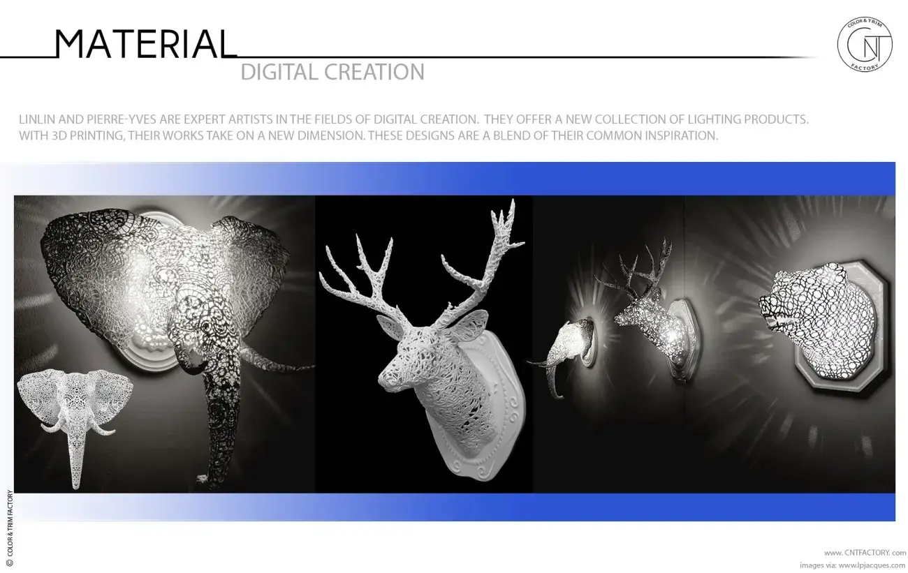 Digital Creation 3D Printed Animal Lace