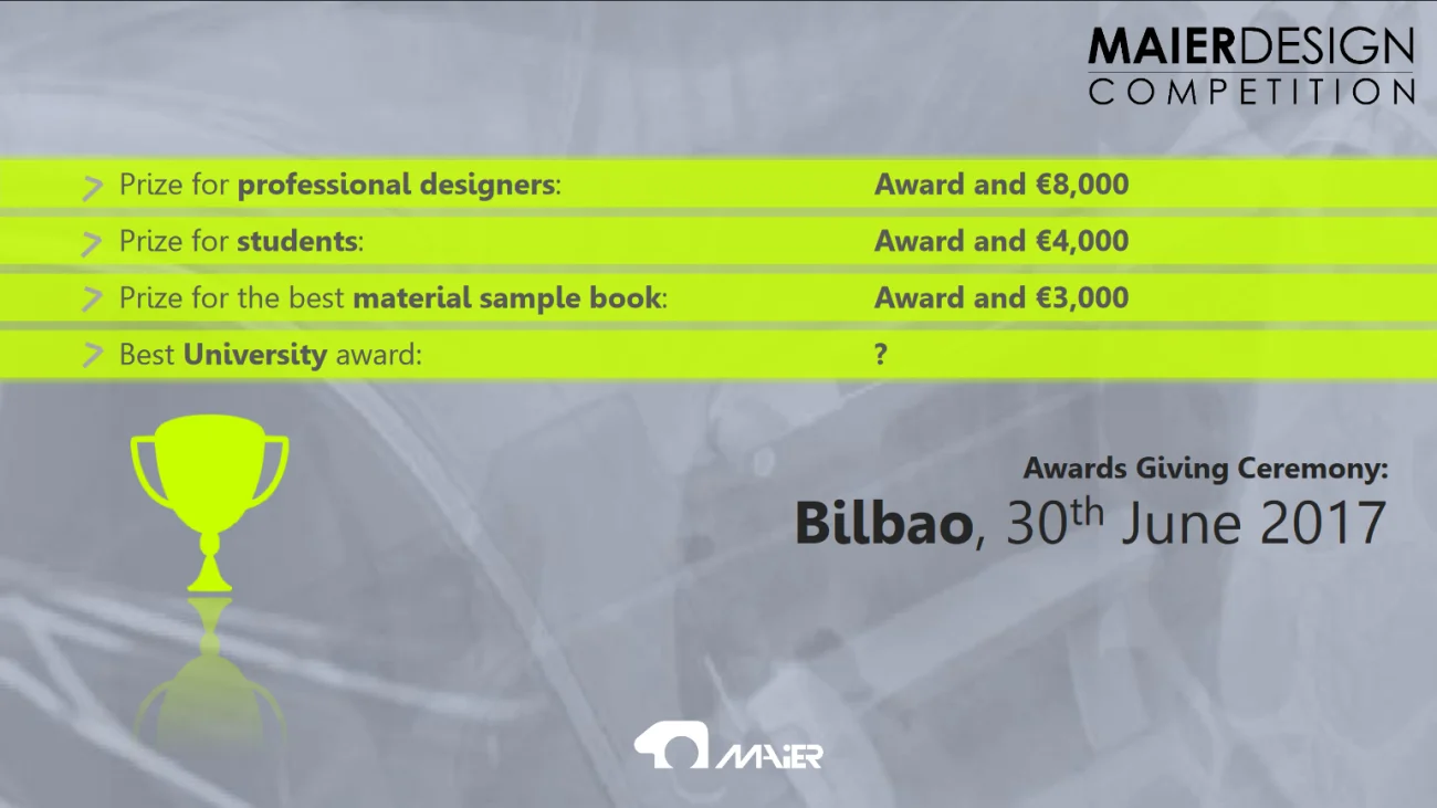 7th Maier International Design Competition Color Trim