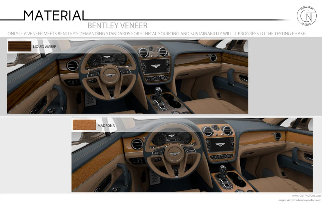 Bentley Veneer Options