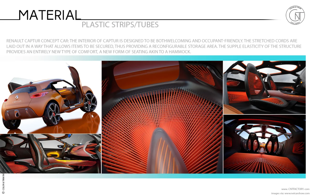 plastic strips tubes automotive trim design