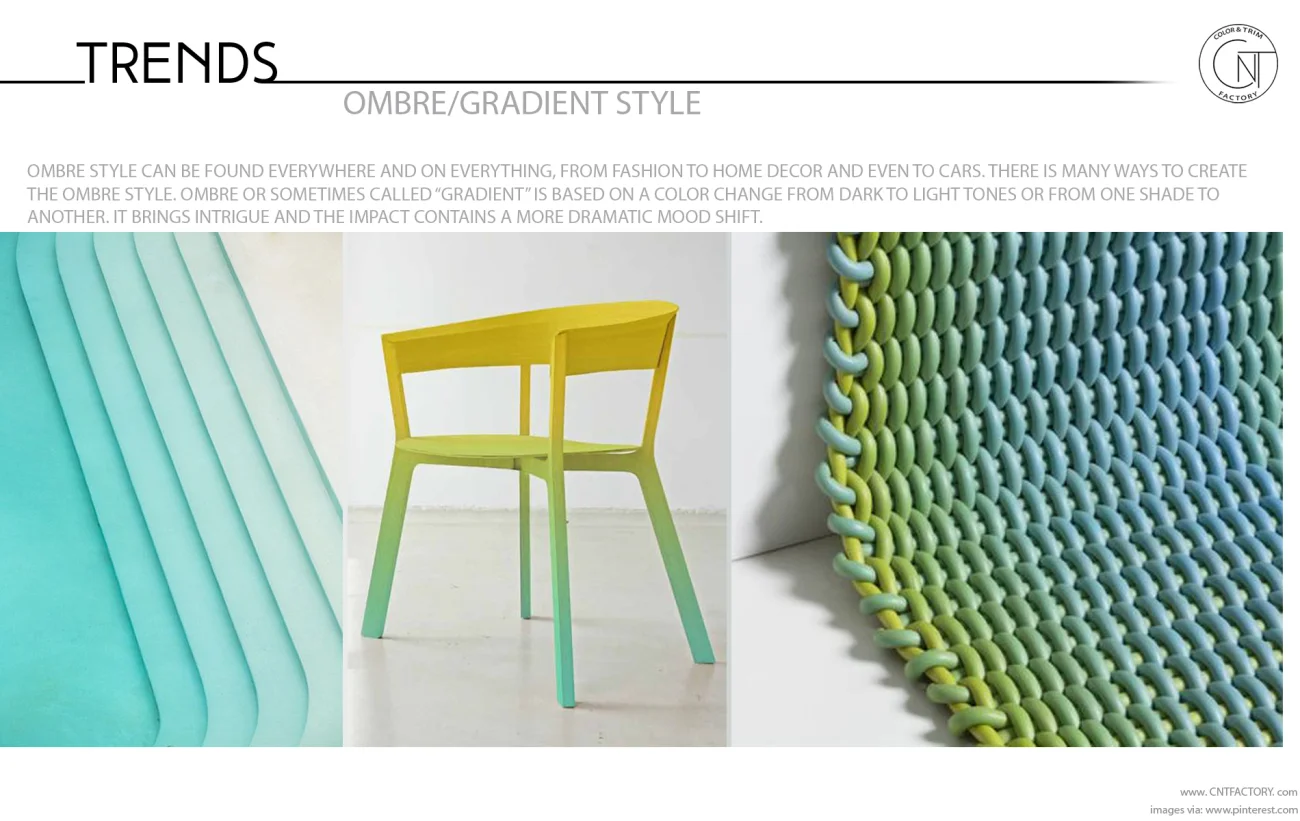 Ombre gradient style trends