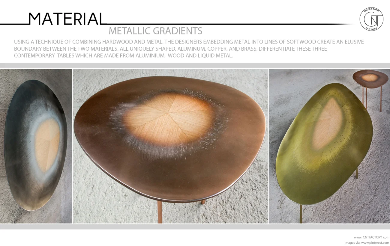 Technique combining hardwood metal