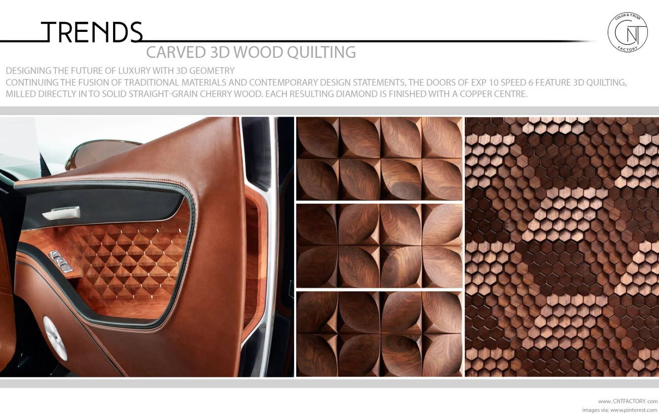 Carved 3D Wood Quilting