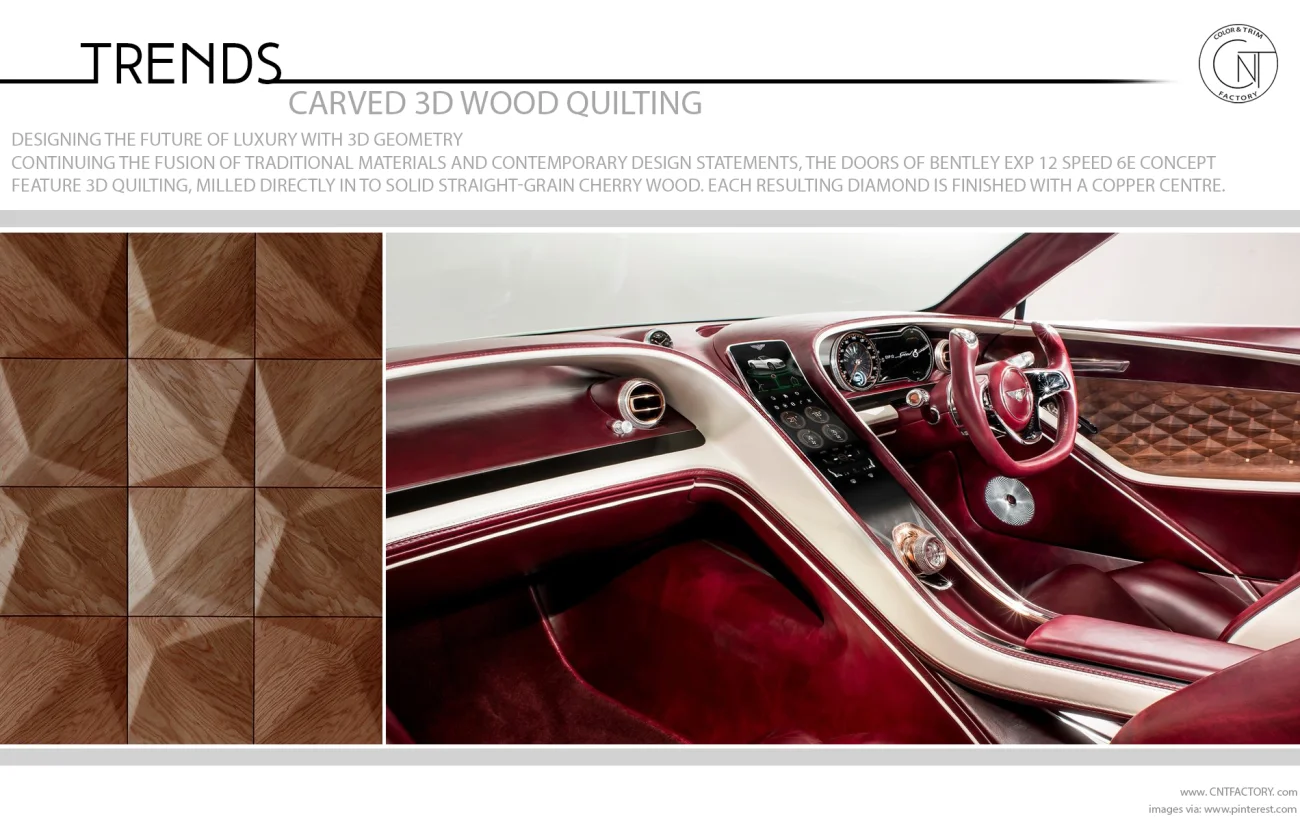 Carved 3D Wood Quilting