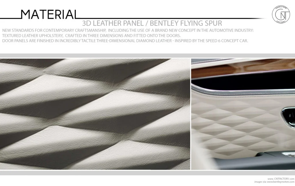 3D Leather Panel Bentley Flying Spur