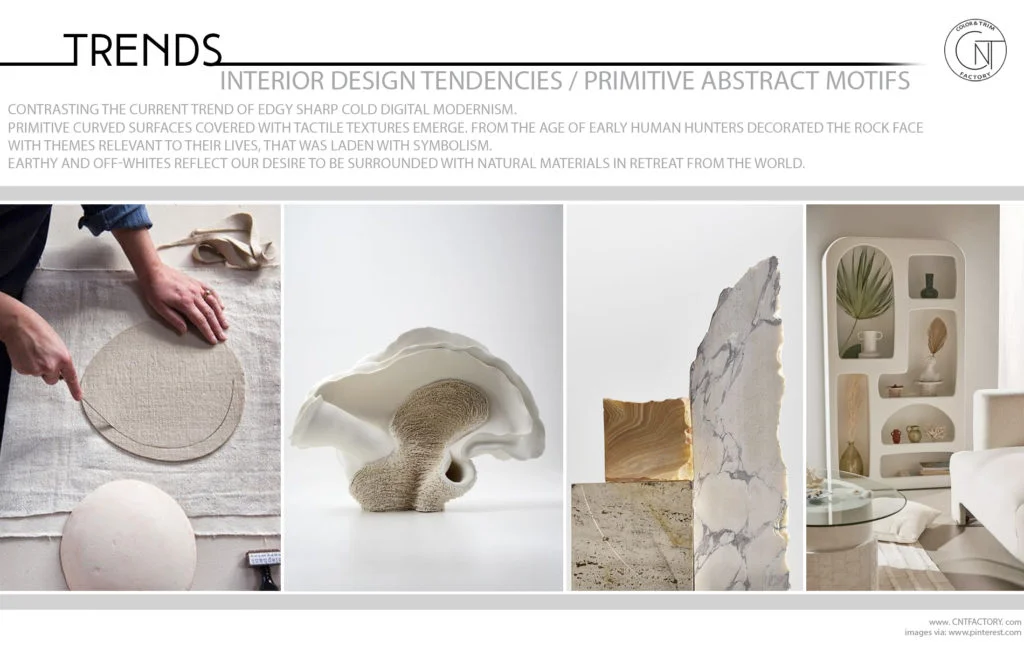 Interior Design Tendencies Primitive Abstract Motifs