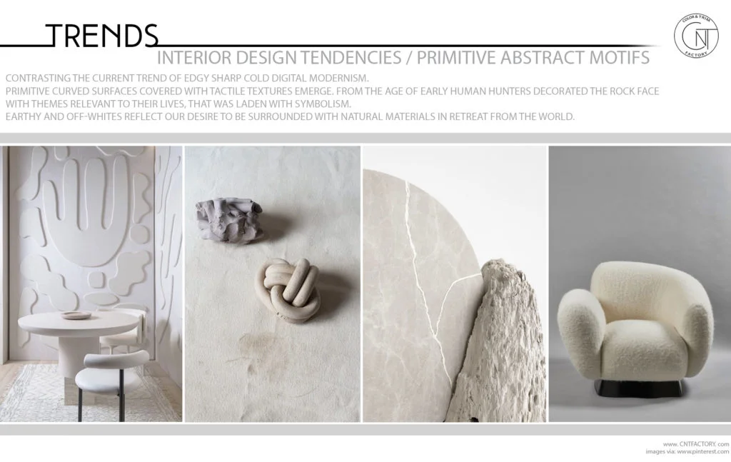 Interior Design Tendencies Primitive Abstract Motifs