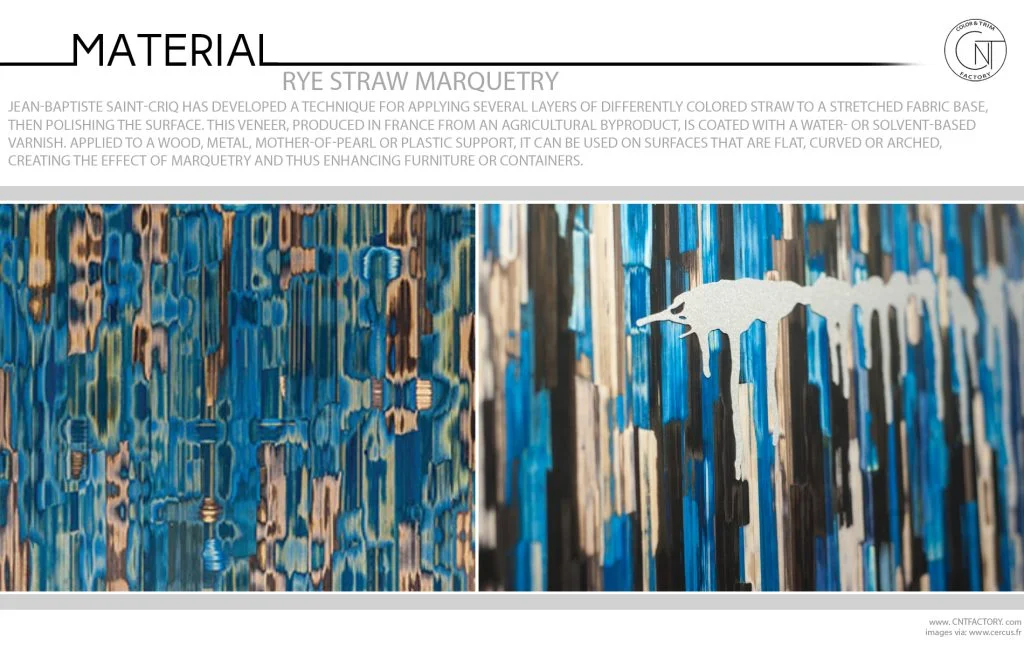 Rye Straw Marquetry