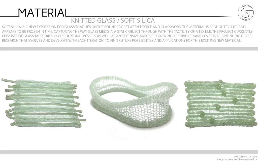 Knitted Glass Soft Silica