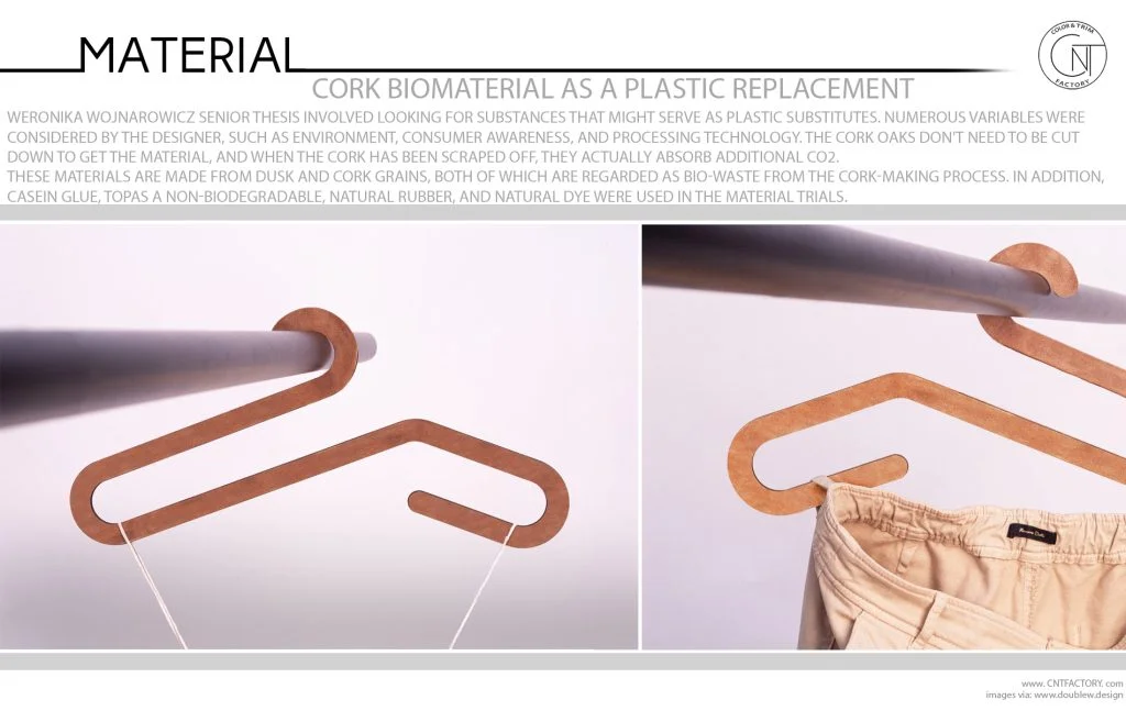 Cork Biomaterial Plastic Replacement