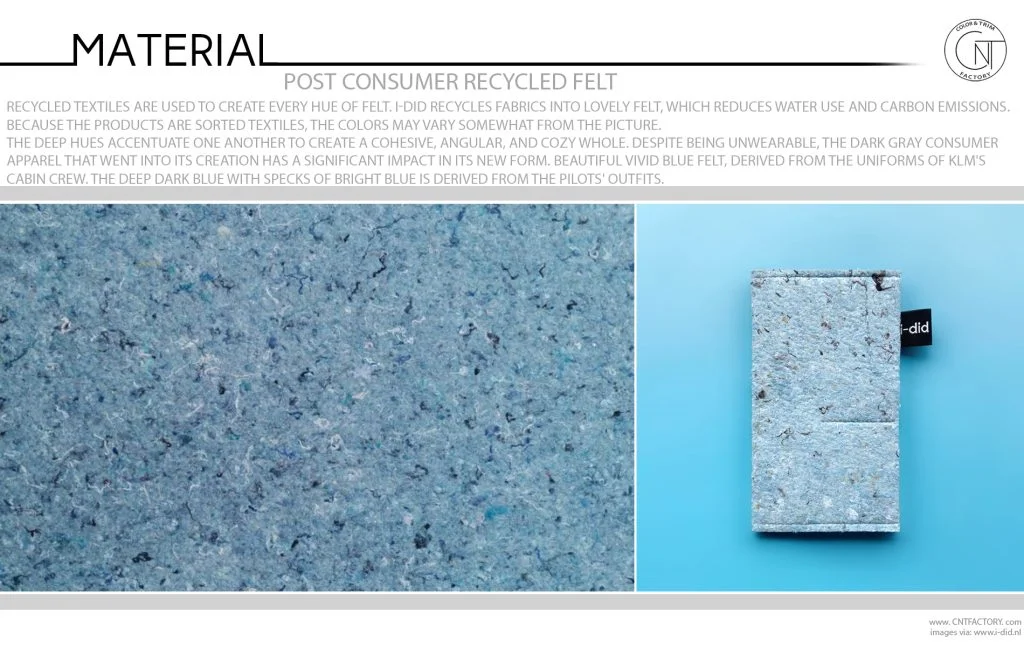 Post Consumer Recycled Felt