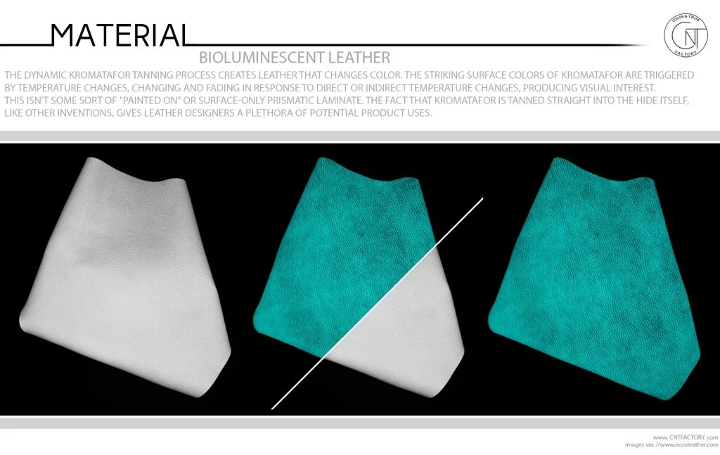 Bioluminescent Leather