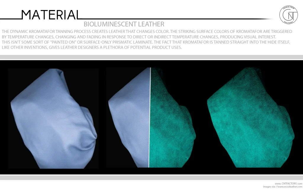 Bioluminescent Leather
