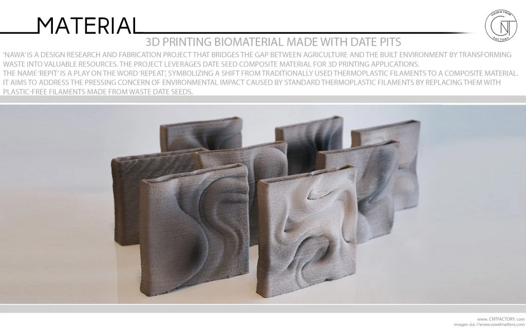 3D Printing Biomaterial Made With Date Pits