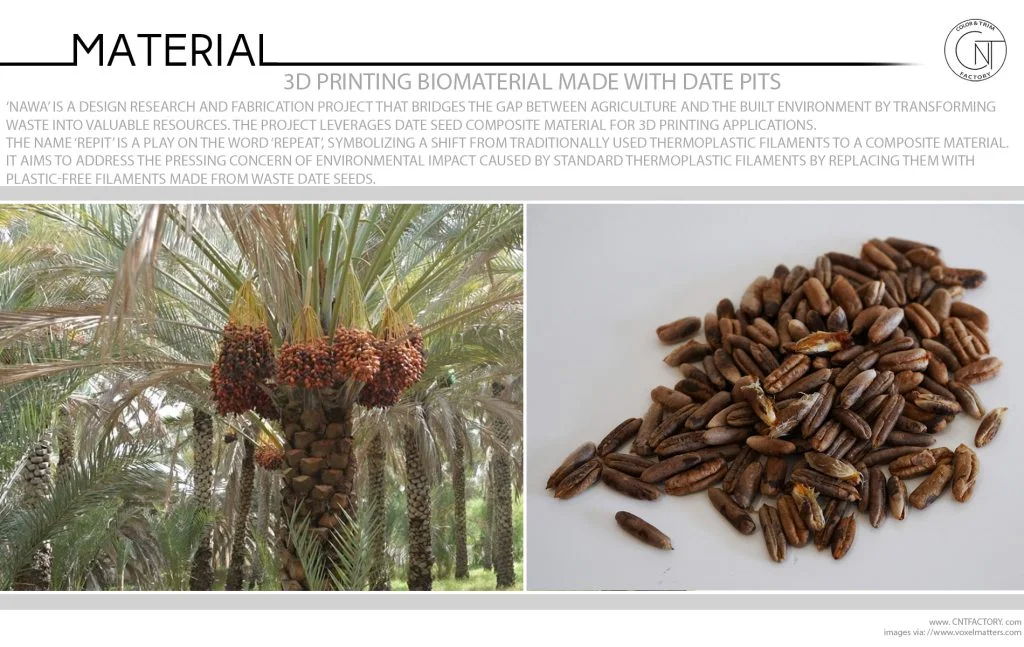 3D Printing Biomaterial Made With Date Pits