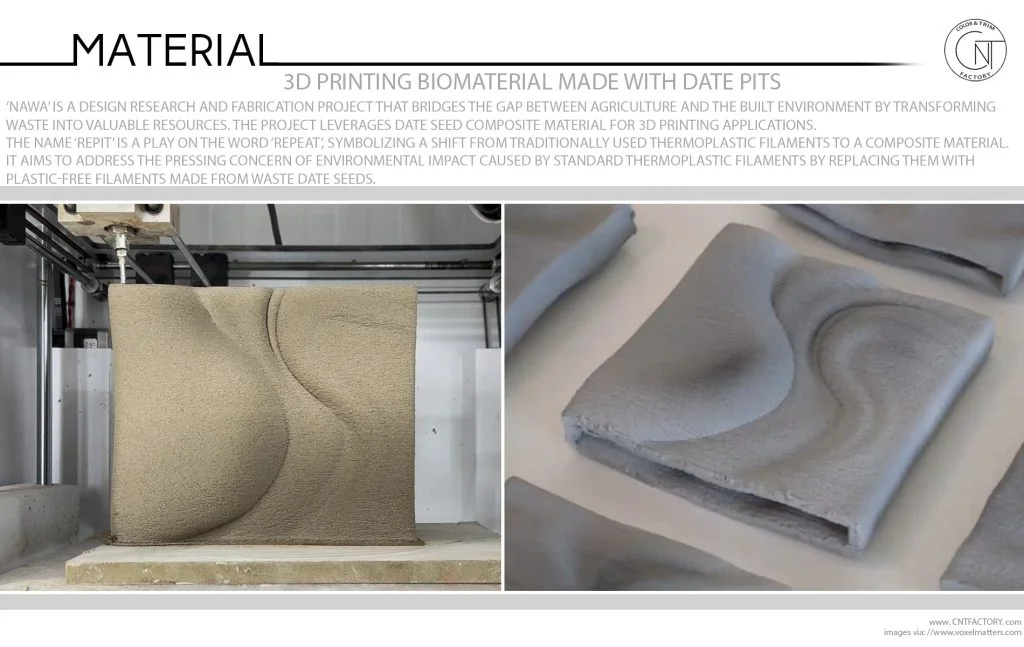 3D Printing Biomaterial Made With Date Pits