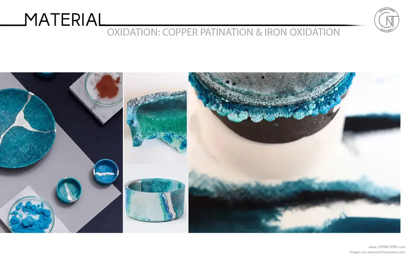 Copper Patination Iron Oxidation