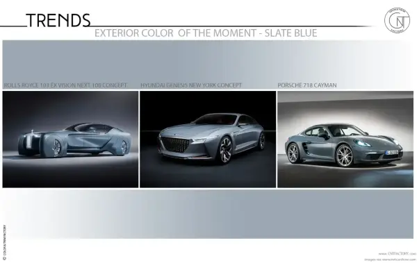 Automotive Exterior Color Trend Moment - Slate Blue
