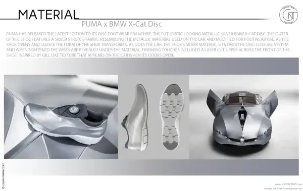 Puma x BMW X-Cat Disc inspired by BMW GINA Light Visionary Concept Car