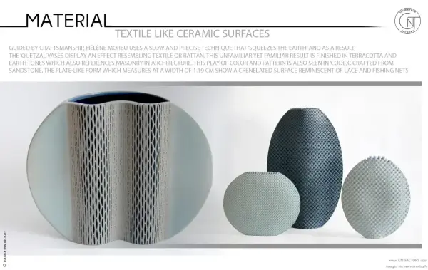 Textile like Ceramic Surfaces
