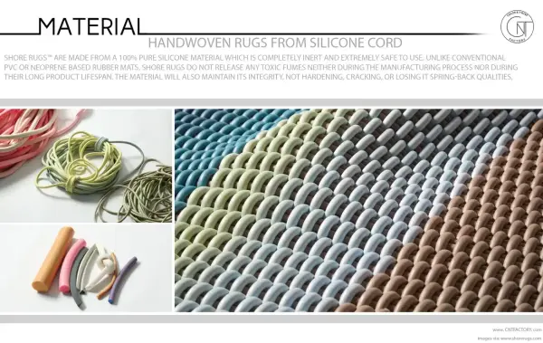 Handwoven Rugs From Silicone Cord