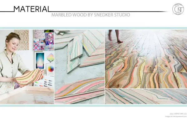 Marbled Wood by Pernille Snedker Hansen of Snedker Studio