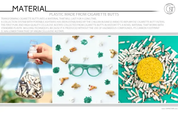 Plastic Made From Cigarette Butts 