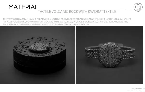 Tactile Volcanic Rock with Kvadrat Textile