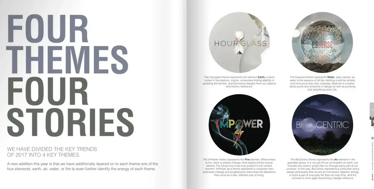 PPG  2017-2018 Global Color Trends / Four Themes Four Stories