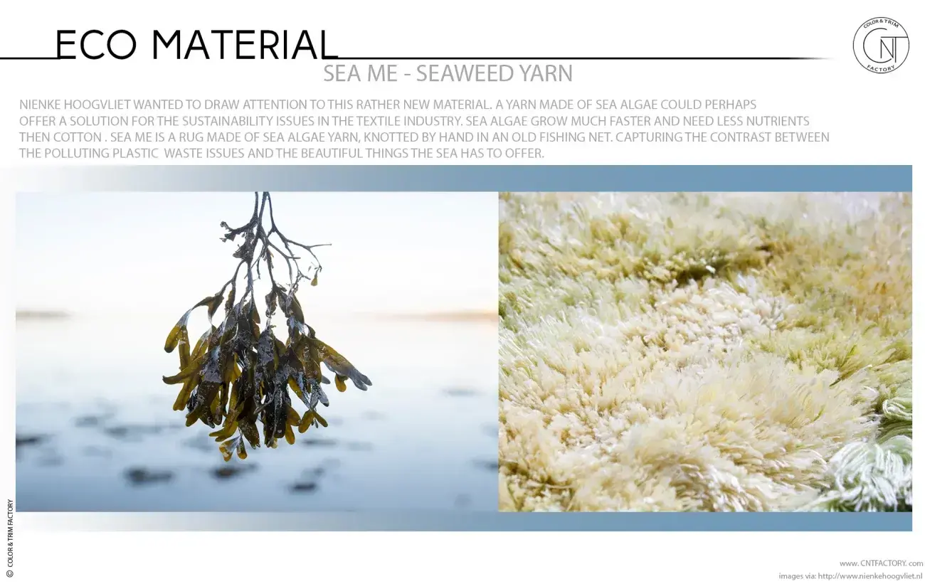 SEA ME - Sea Algae Yarn / Sustainable Ocean Materials