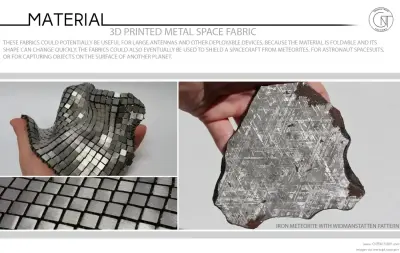 3D Printed Metal Space Fabric