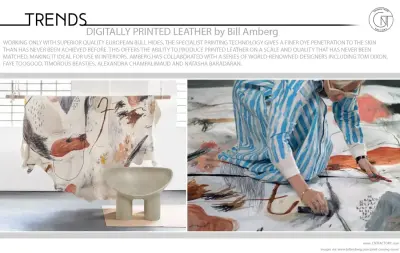 Digitally Printed Leather by Bill Amberg