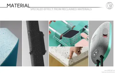 Speckled Effect from Reclaimed Materials