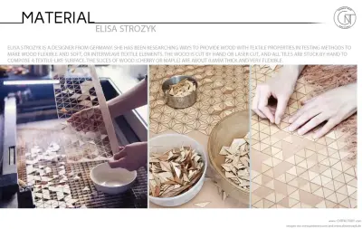 Textile Like Flexible Wood by Elisa Strozyk