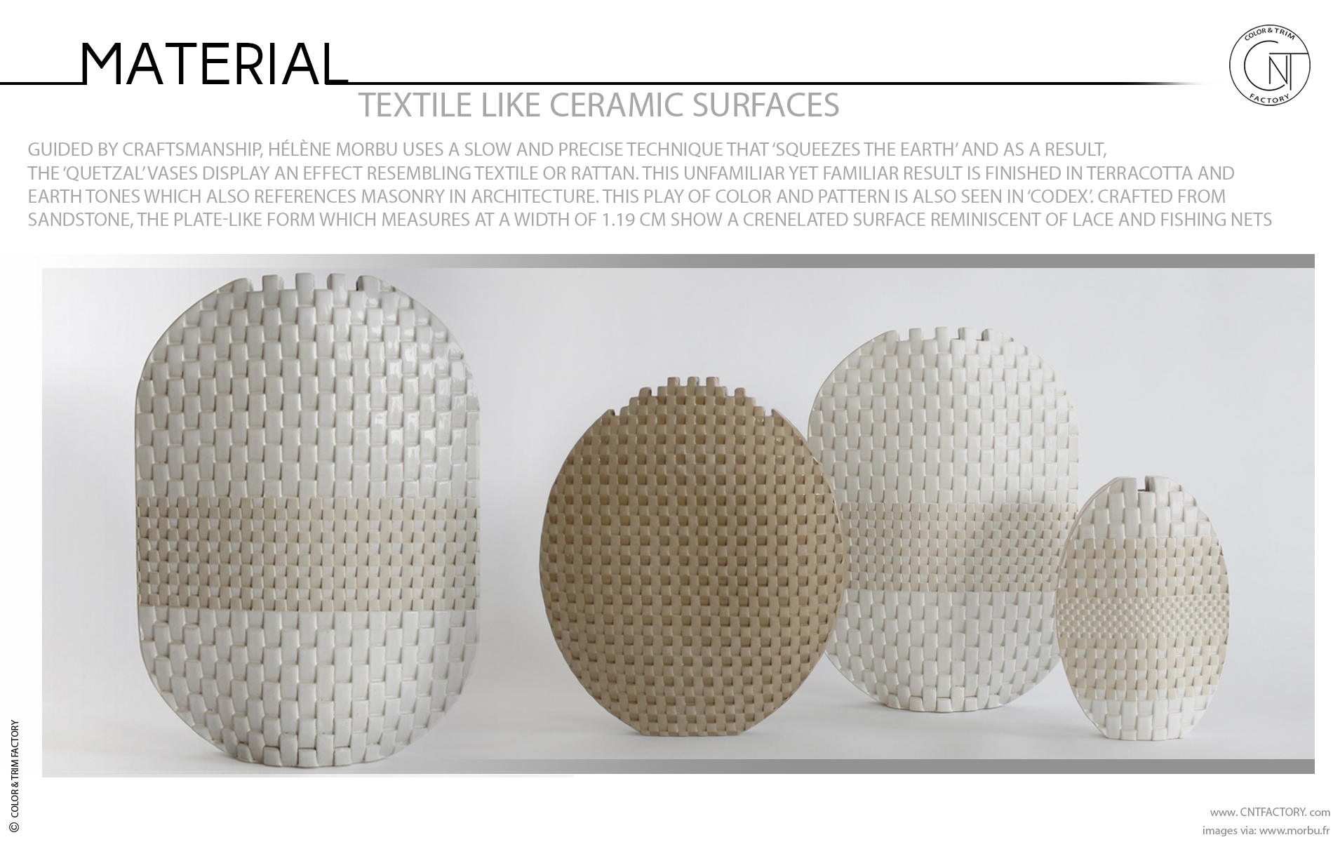 Textile like Ceramic Surfaces automotive trim design