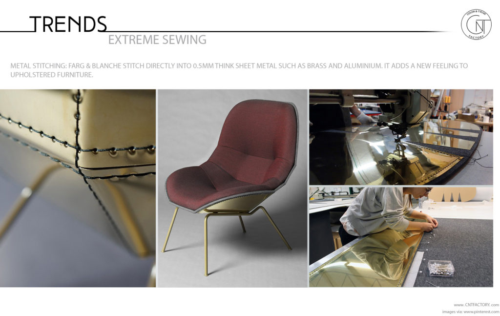 Extreme Sewing Wood Metal automotive trim design