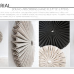 Sound-Absorbing Hand Pleated Layers