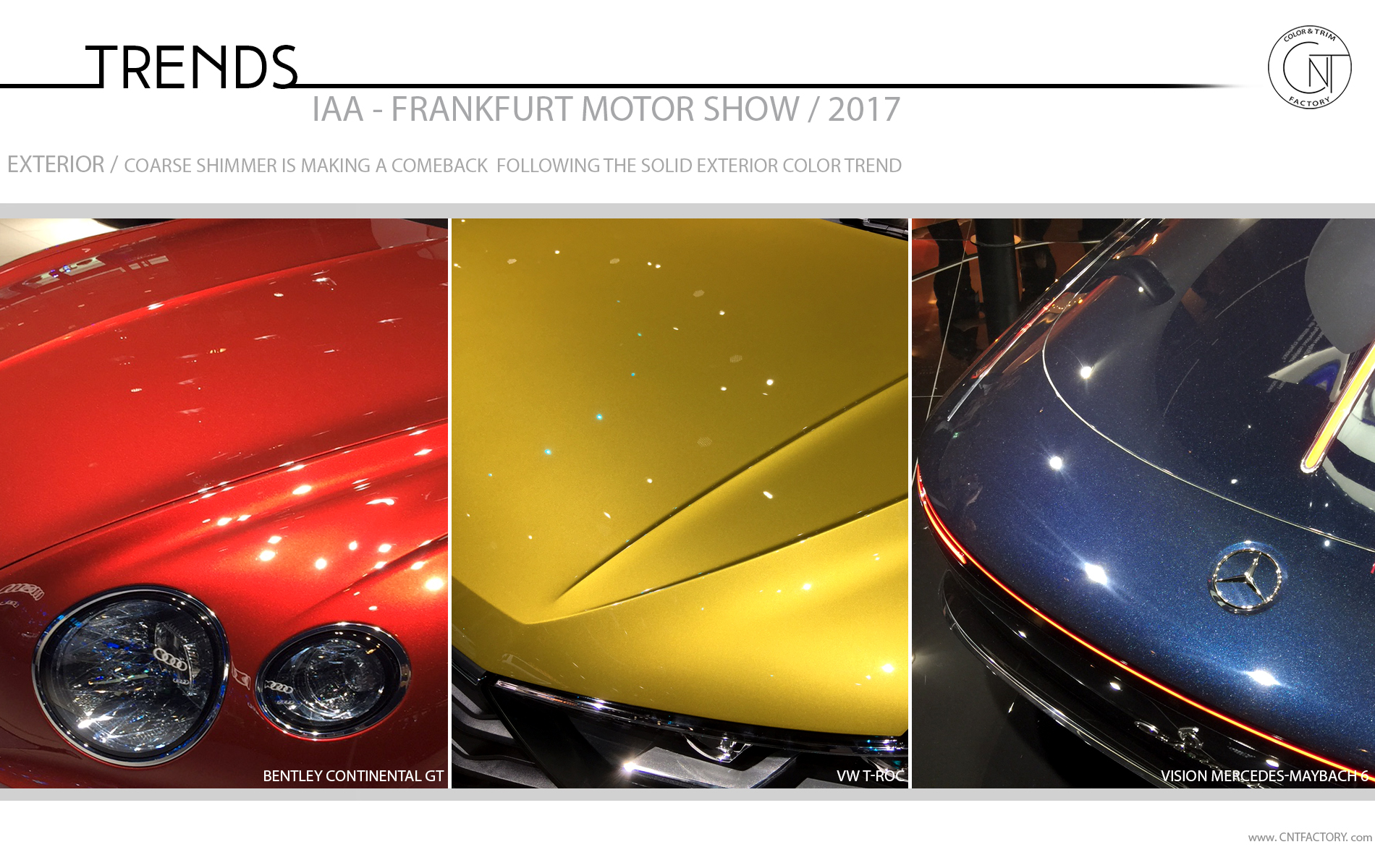 2017 Frankfurt Motor Show Color Trim Trends