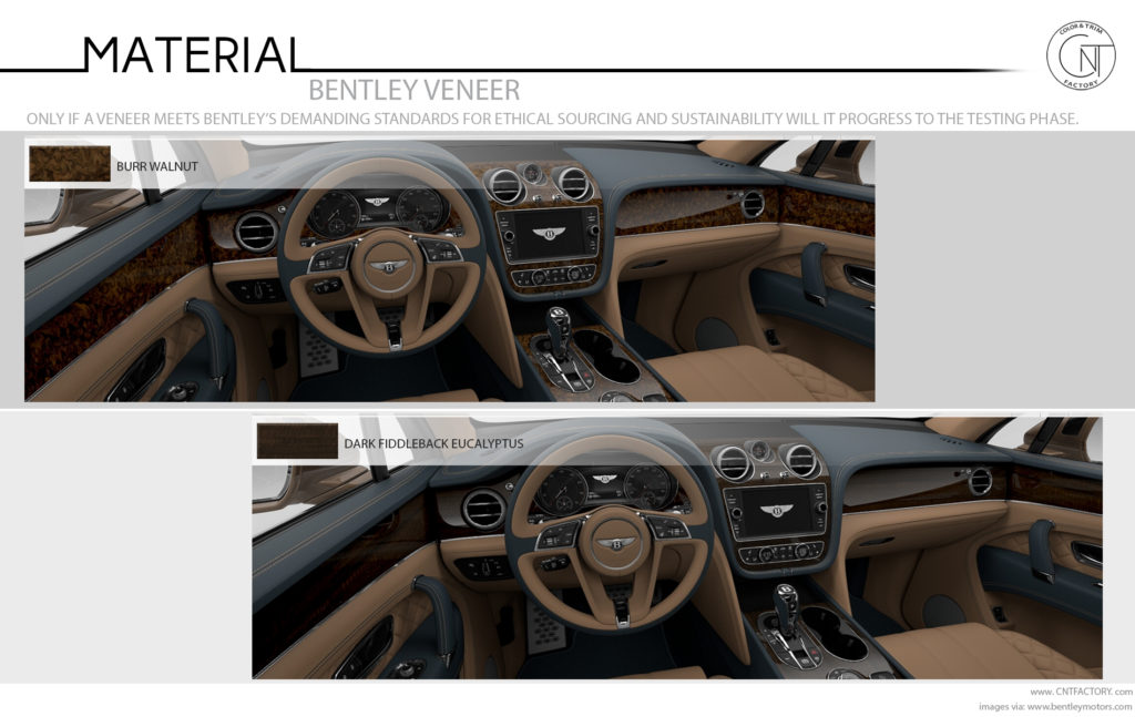 Bentley Veneer Options