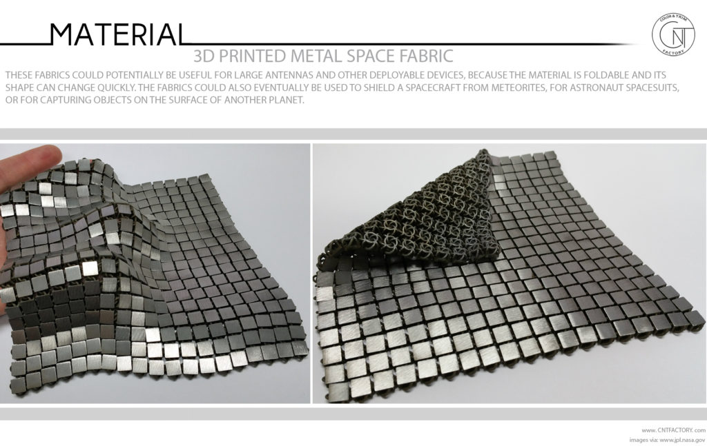 3D Printed Metal Space Fabric