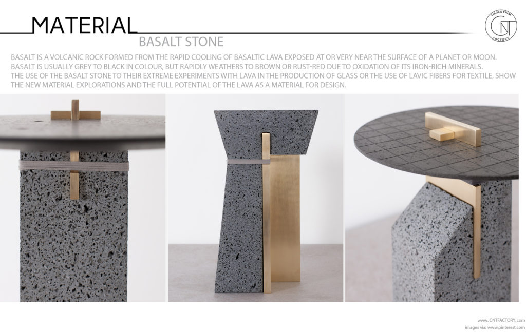 Basalt Stone finish automotive trim design