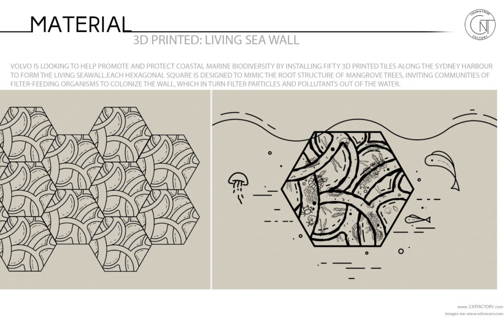 3D Printed Living Seawall Volvo