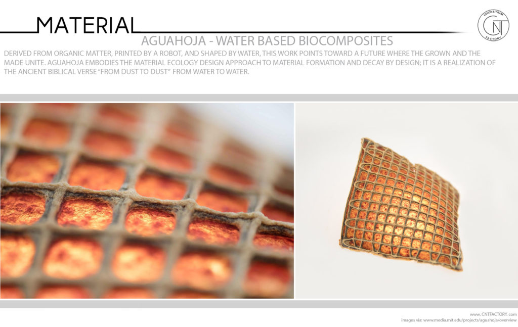 Aguahoja Programmable Water Based Biocomposites Digital Design
