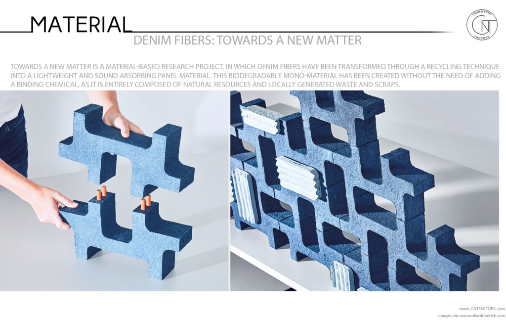 Denim Fibers Towards New Matter