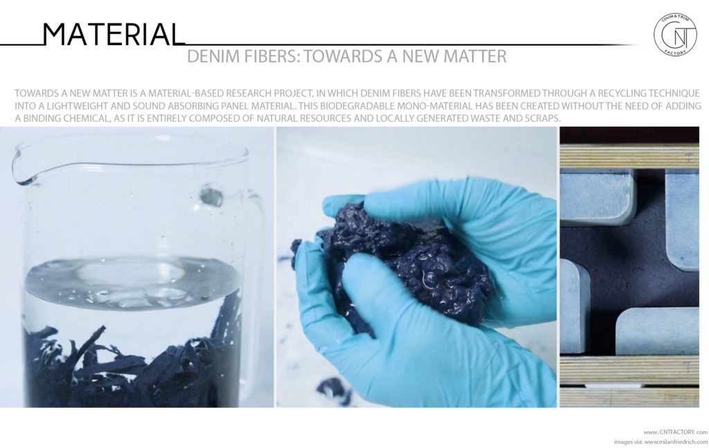 Denim Fibers Towards New Matter