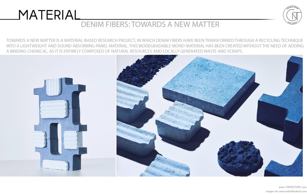 Denim Fibers Towards  New Matter