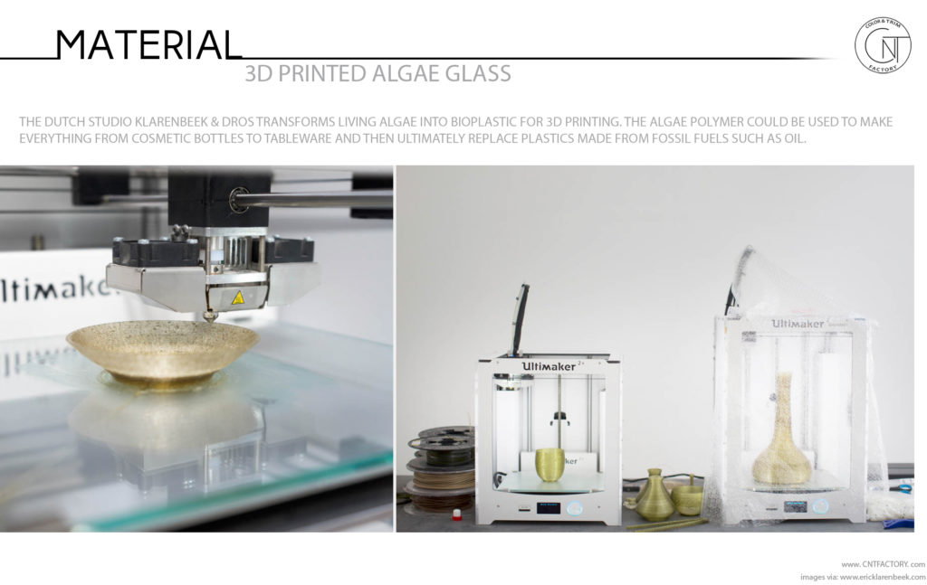 3D Printed Algae Glass