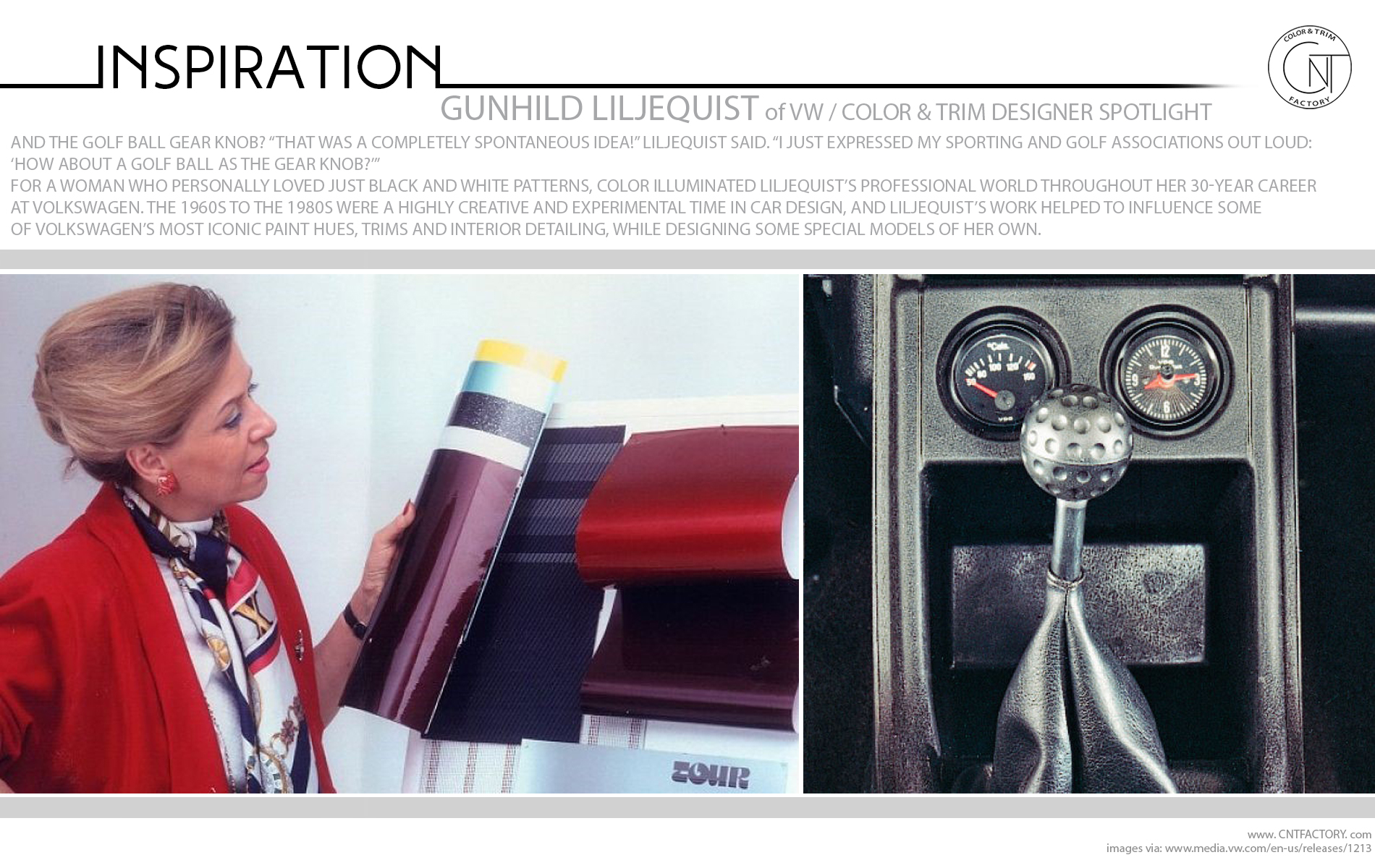 Gunhild Liljequist VW Color Trim Designer Spotlight